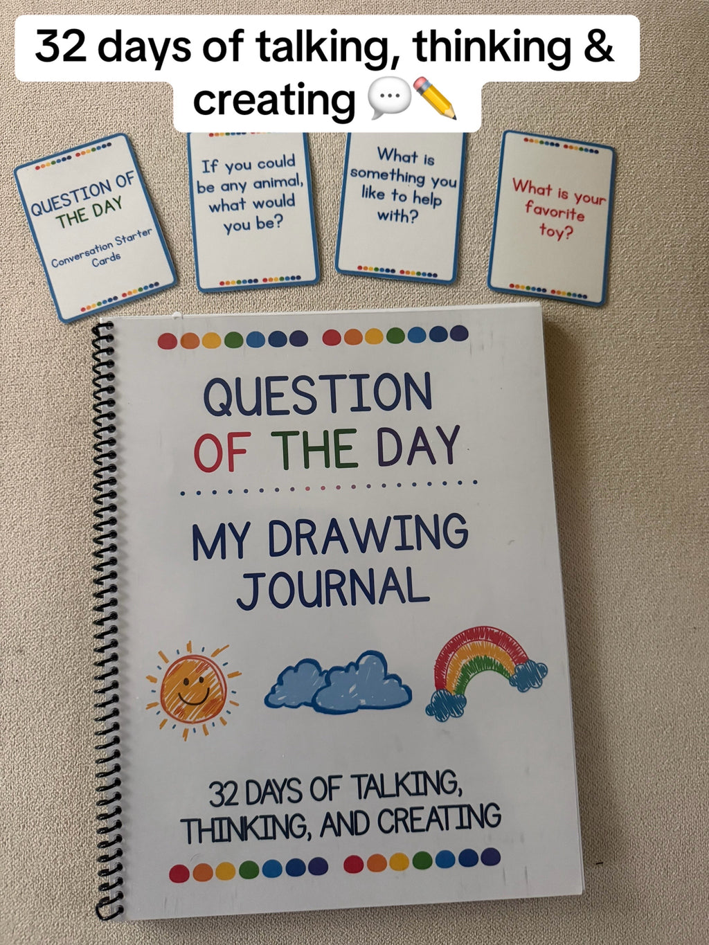 Conversation Cards + Drawing Journal