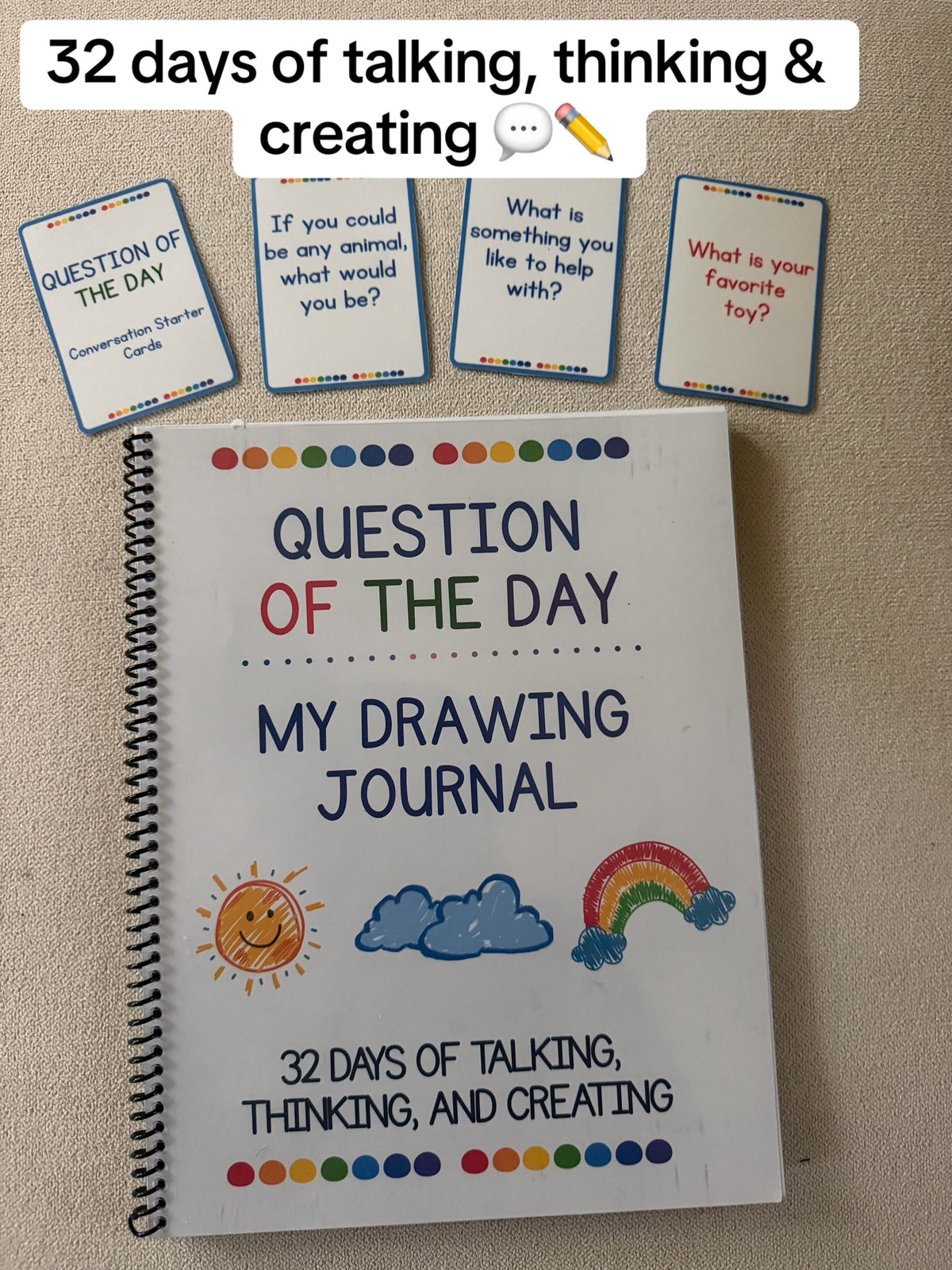 Conversation Cards + Drawing Journal