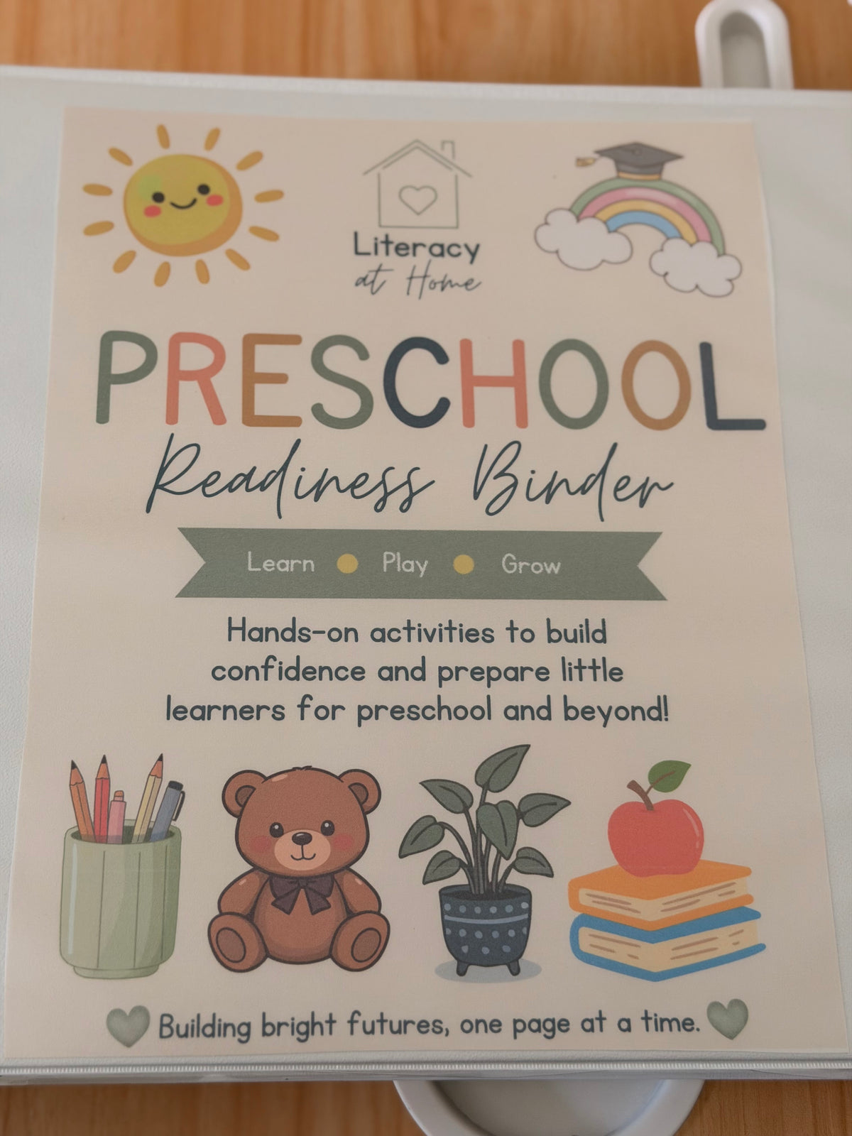 Preschool Readiness Binder