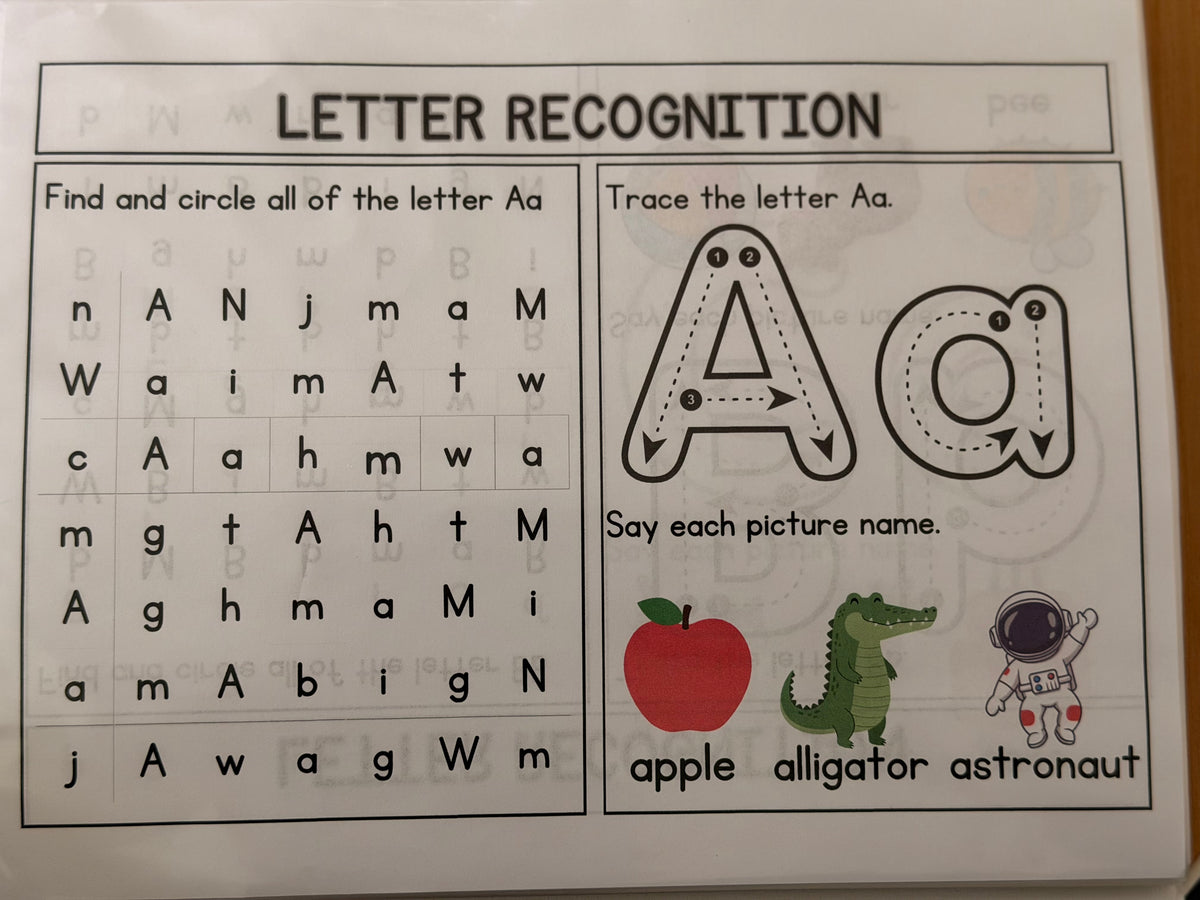 Preschool Readiness Binder