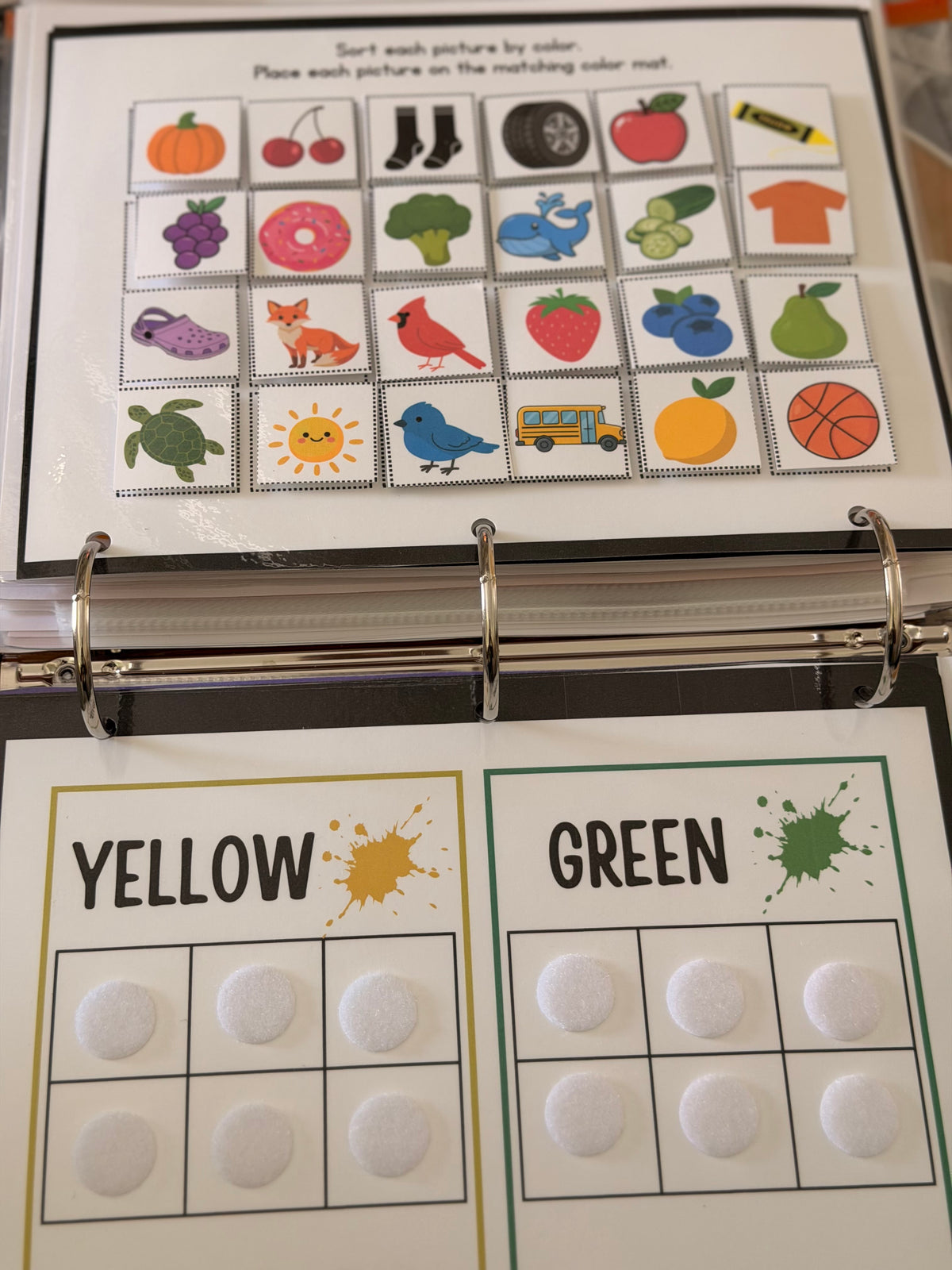 Preschool Readiness Binder