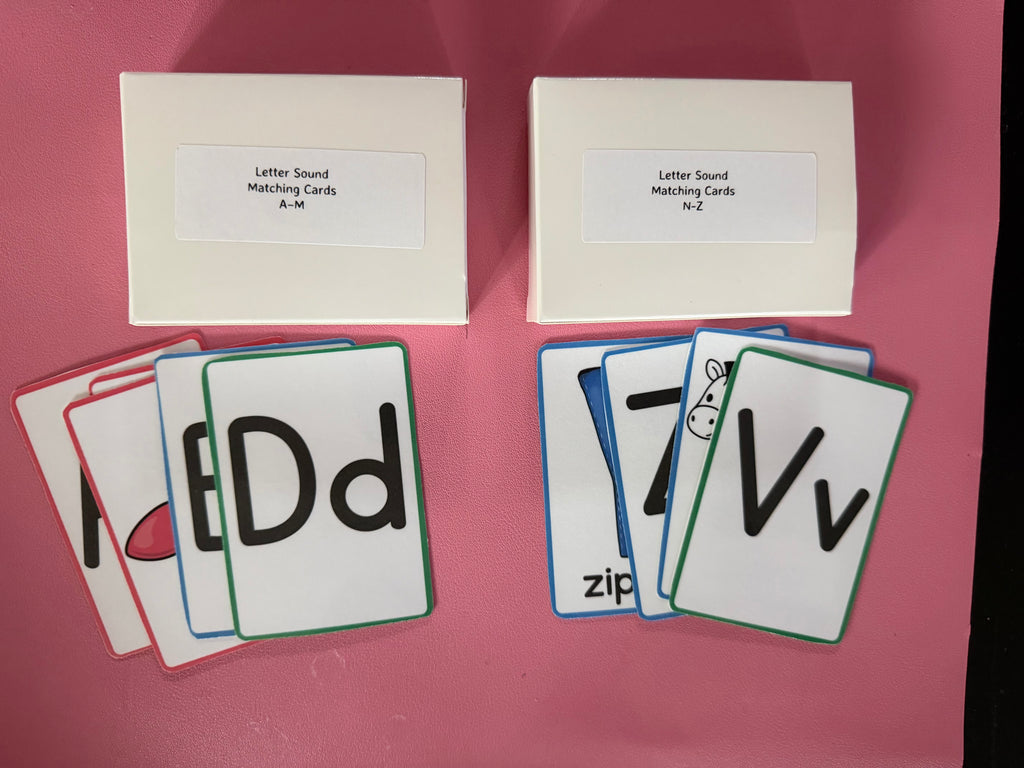 Letter Sound Matching Cards A–Z | 80 Reusable Learning Cards
