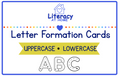 Letter Formation Cards | Uppercase & Lowercase Alphabet | Preschool & Kindergarten Handwriting Practice