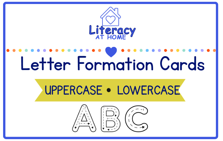 Letter Formation Cards | Uppercase & Lowercase Alphabet | Preschool & Kindergarten Handwriting Practice